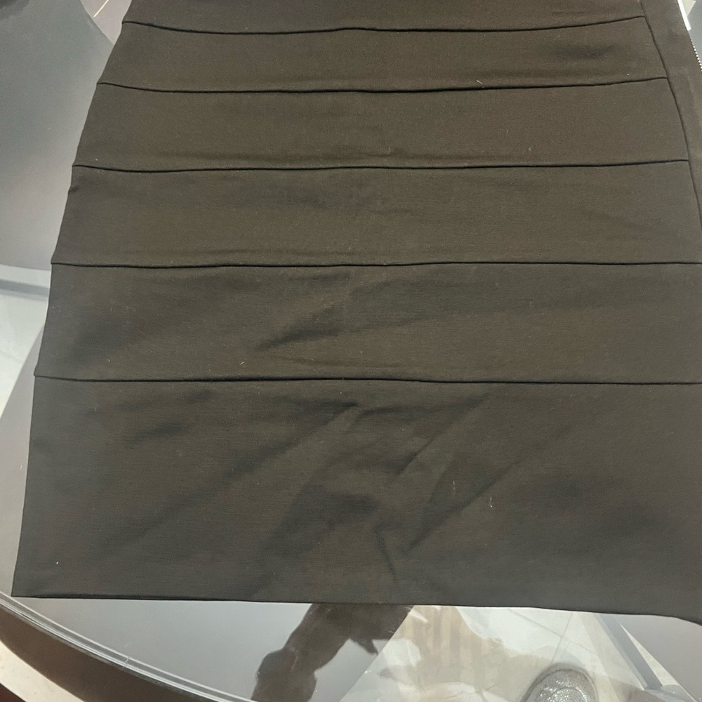 Michael Kors Black Paneled Pencil Skirt